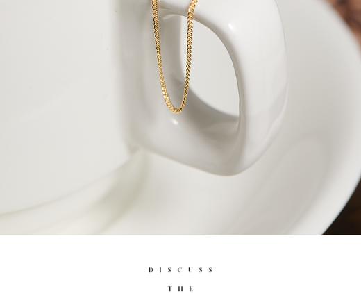 Oflye潮流饰品 个性耳夹小众独特耳环新款潮欧美耳骨夹耳钉一体式流苏耳饰 商品图9