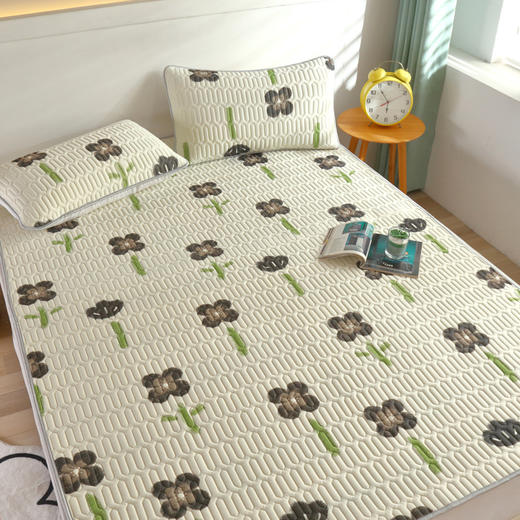 【三件套！天然冰丝乳胶凉席】夏季儿童婴儿天然冰丝乳胶凉席 清爽入睡 凉而不冰 Q弹舒软 搭配同款枕套 可机洗 三件套 学生宿舍 商品图13