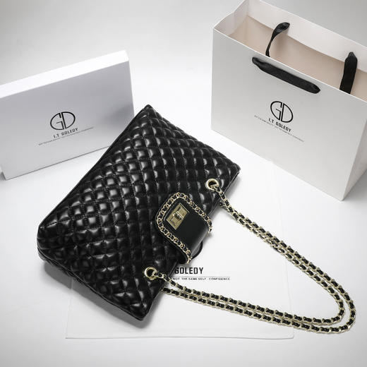 「两款配色」IT GDLEDY大容量托特包包 女士单肩链条包包箱包配饰 商品图1