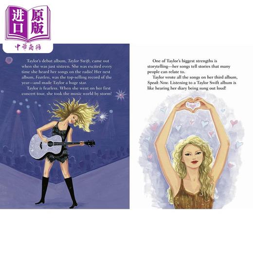 【中商原版】Taylor Swift: A Little Golden Book Biography 小金书名人传：泰勒·斯威夫特传 英文原版进口儿童绘本名人故事 商品图1