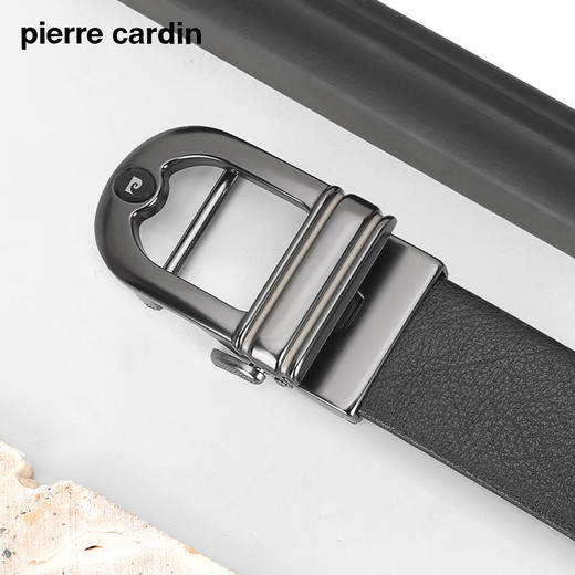 皮尔卡丹男士皮带新潮自动扣腰带头层牛皮裤带 商品图1