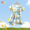 贝贝怡夏季新品女童短袖连衣裙花朵纯棉公主裙女宝宝可爱印花裙子 商品缩略图2