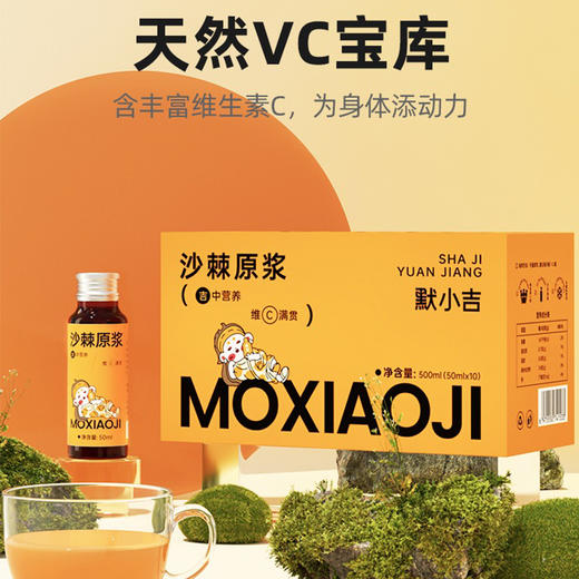 【推荐】默小吉沙棘原浆500ml(50ml*10瓶) 商品图0