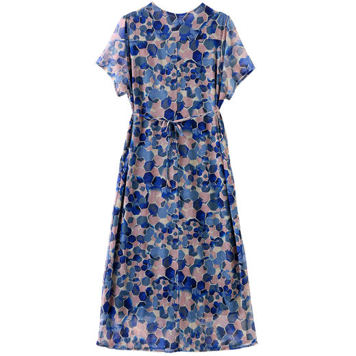 碎花连衣裙气质修身显瘦洋气别致年轻妈妈长裙CLYZ23111-1 商品图10