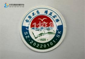 定制深圳市罗湖区水库小学包边校徽定做礼服布标姓名贴缝制包邮51