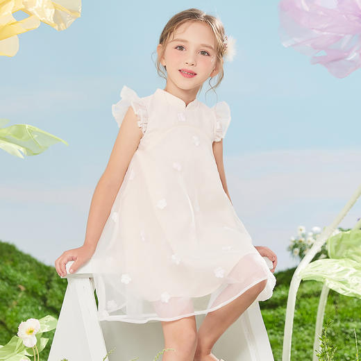 【110-160】女童夏款网纱仙女公主连衣裙马骑顿旗下LAVI 商品图5