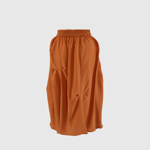 加折设计侧腰松紧大摆半裙 商品图2