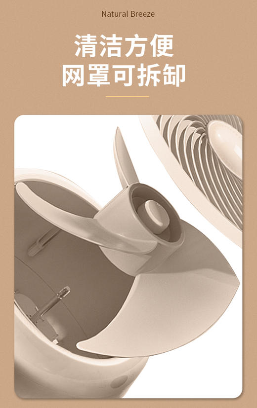 SEEDEN|西点 全新升级款 3D智能摇头 风扇 循环扇 台地两用 商品图7