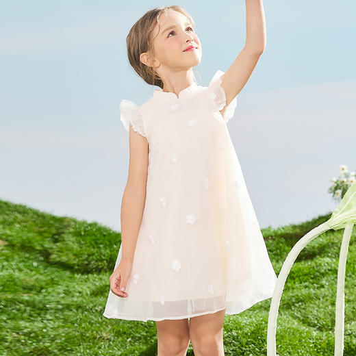 【110-160】女童夏款网纱仙女公主连衣裙马骑顿旗下LAVI 商品图7