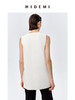 HIDEMI 水洗亚麻圆领口袋显瘦极简西装马甲 商品缩略图4