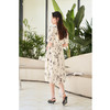 NEELLY纳俪商场同款法式印花气质碎花连衣裙女泡泡袖收腰A字裙夏N23044Y03308 商品缩略图3