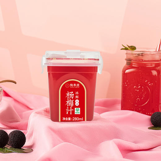 沈爷的宝贝 陶奉源冰鲜杨梅汁可冰镇果味饮品饮料280ml 商品图3