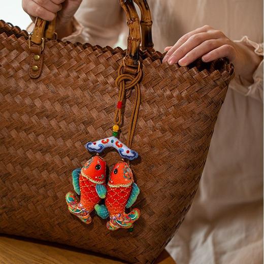 金蟾手工平安符刺绣diy材料包挂件锦鲤香囊随身创意礼物 商品图4