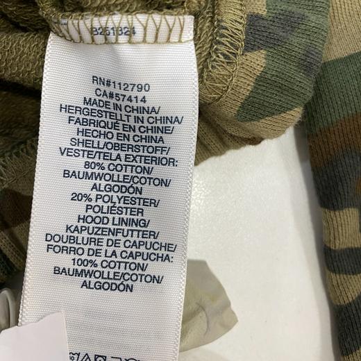 TrueReligion/真实信仰  女士迷彩印花logo拉链连帽短款外套 商品图5