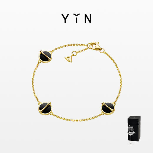 「因」系列 黄金比黑玛瑙手链礼盒 商品图0