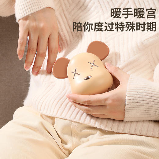 二合一便携式移动电源暖宝宝新款暴力熊暖手宝秋冬保暖卡通充电宝 商品图3