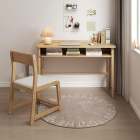 喜梦宝实木腿简约学习桌子电脑桌椅台式卧室写字桌糖果系列