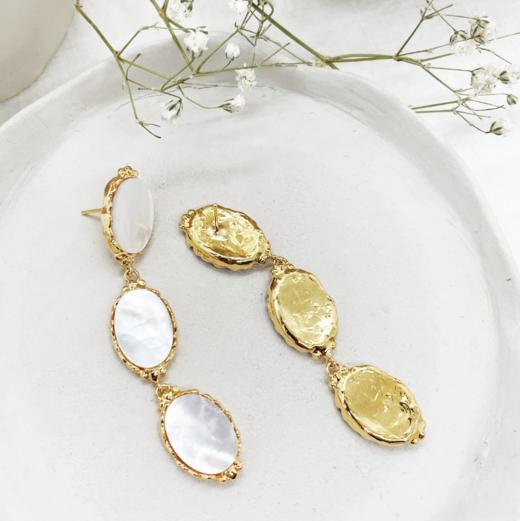 北京仓｜Elise Tsikis-Dafnos-白贝母 耳坠［法国设计师］ 商品图3