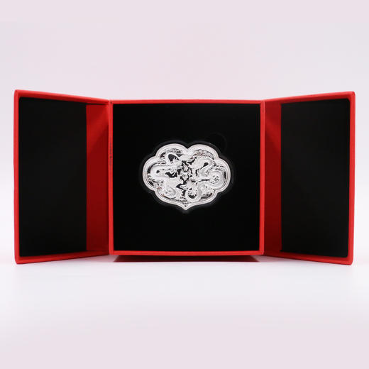 【法定货币】双龙戏珠·如意形精制2盎司纪念银币 商品图9