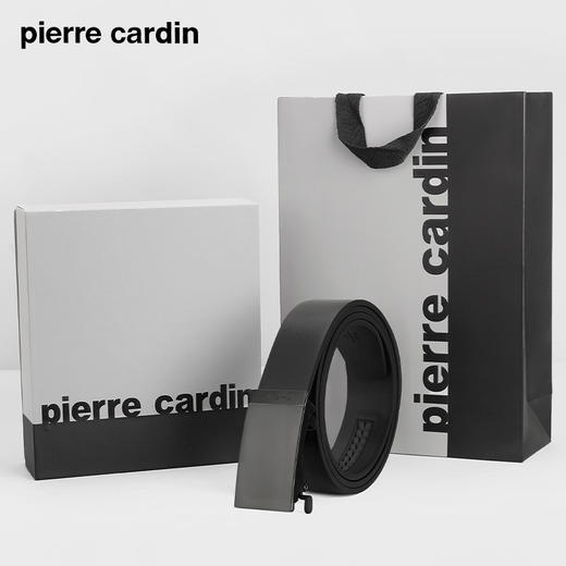 皮尔卡丹皮带男款不锈钢自动扣皮带男真皮2023新款男式裤腰带潮流 商品图2