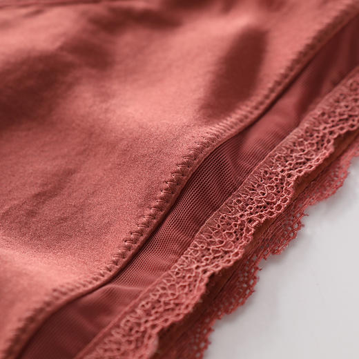 金三塔真丝低腰内裤女法式复古蕾丝短裤性感舒适透气薄款三角裤（私密物品不支持退换）  NZFAC212 商品图3