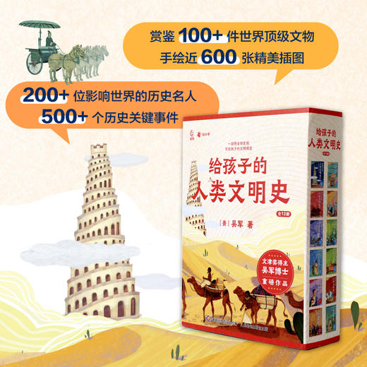 【一套书尽览10000年全球文明史】《吴军给孩子的人类文明史》紧贴课本，有趣好读，老少咸宜 商品图1