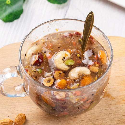 【神价3罐装 | 送碗勺】燕花姬 奇亚籽水果藕粉+桂圆红枣枸杞藕粉+桂花坚果藕粉 500g每罐 铁罐装 商品图1