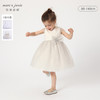 马克珍妮夏装新款裙子 女童蝴蝶结收腰网纱连衣裙230978 商品缩略图0