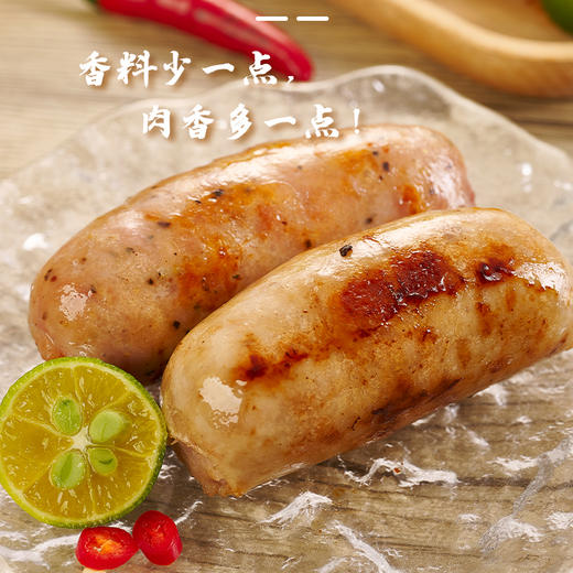 【锦上皇佳】黑猪肉烤肠400g/盒精选天然散养黑猪后腿肉不添加淀粉，色素，香精 商品图3