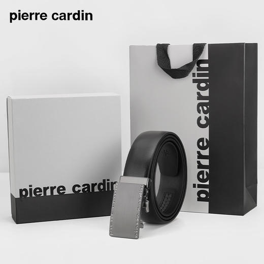 皮尔卡丹男士皮带牛皮创意字母新潮腰带 商品图3