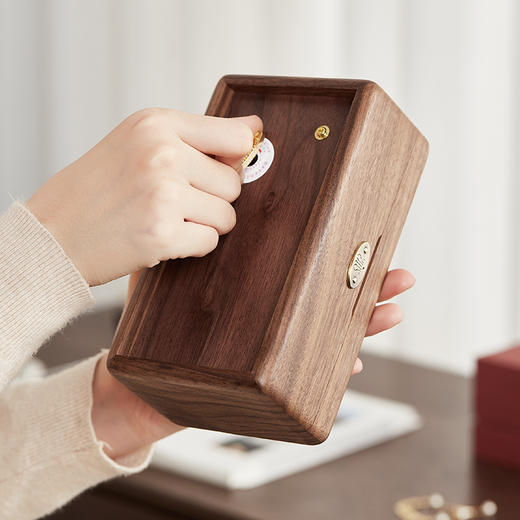 初心| 胡桃木花梨木首饰音乐盒 商品图7