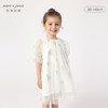 马克珍妮夏装新款 女童满底爱心泡泡袖网纱连衣裙230981 商品缩略图0