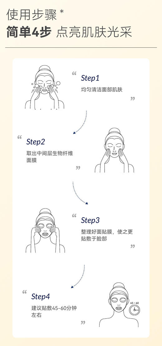 Topc胶原多肽焕采时光面膜｜7D玻尿酸、满满精华质地，补水保湿 、抗皱提liang、晒后舒缓，无激素无酒精无色素等，冰凉水润，膜布贴服度高不易脱落（Topc新款美容院JI面膜 可敷45-60分钟） 商品图13