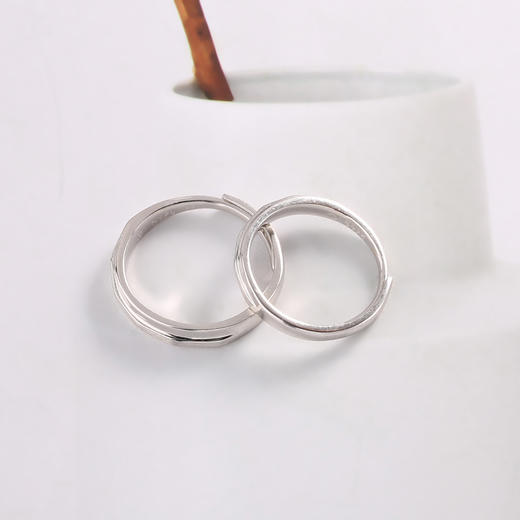 【宏艺珠宝】永恒浪漫情侣对戒·银s925戒指HS 商品图1