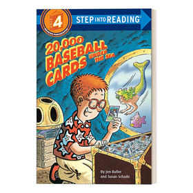 英文原版 Step into Reading 4 - 20000 Baseball Cards Under the Sea 藏在海底的两万张棒球卡 英文版 进口英语原版书籍
