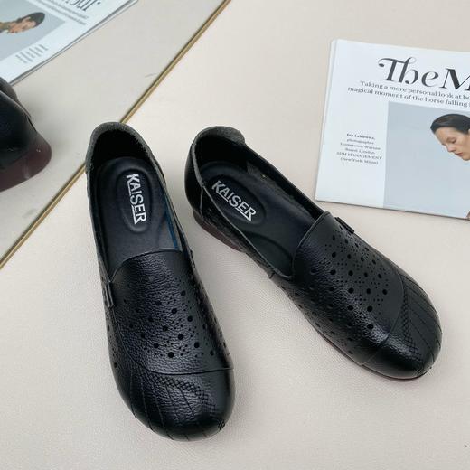 凯撒头层牛皮妈妈鞋 商品图11