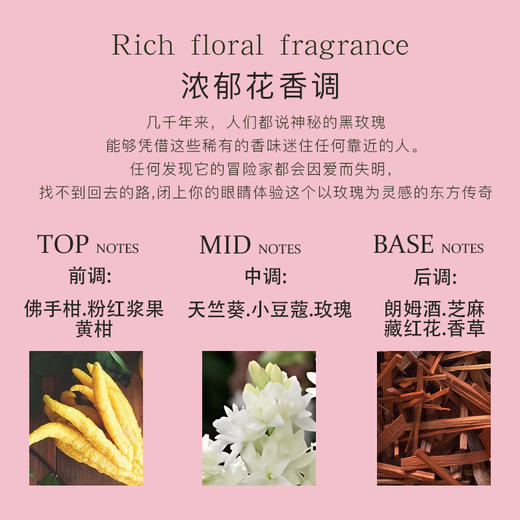 【保税仓】FiiLiT欲望玫瑰大马士革EDP浓香50ml可补充 商品图1