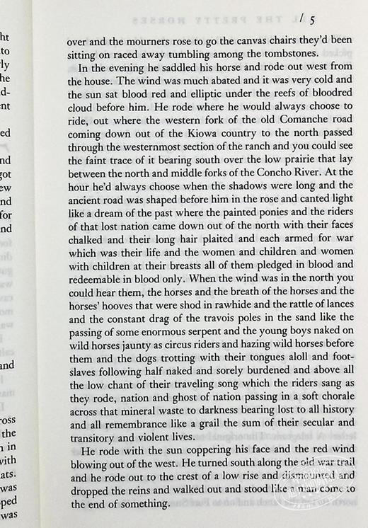 预售 【中商原版】科马克 麦卡锡 边境三部曲 The Border Trilogy	Cormac Mccarthy 英文原版 商品图5