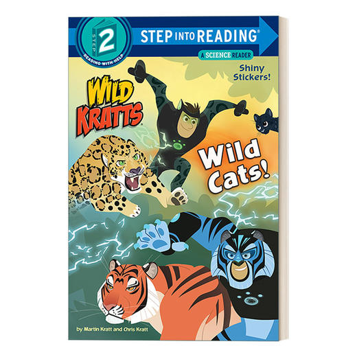 英文原版 Step into Reading 2 - Wild Cats! Wild Kratts 动物兄弟 野猫 英文版 进口英语原版书籍 商品图0
