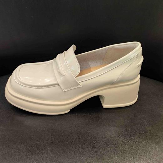 LFGJ 15401超轻真皮厚底英伦乐福鞋百搭小皮鞋一脚蹬单鞋 商品图7