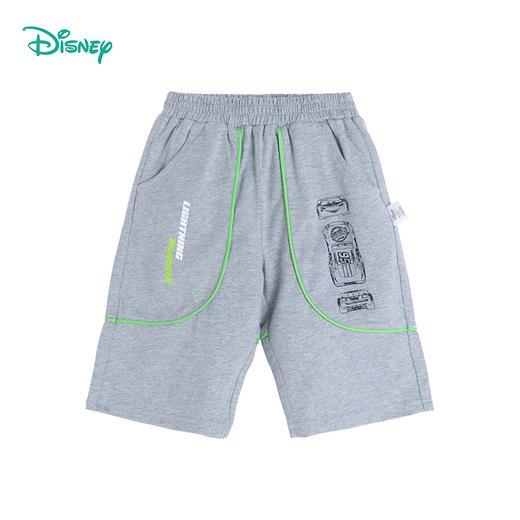 迪士尼童装男童七分裤夏季清爽潮酷闪电麦昆中大童宝宝纯棉短裤 商品图2