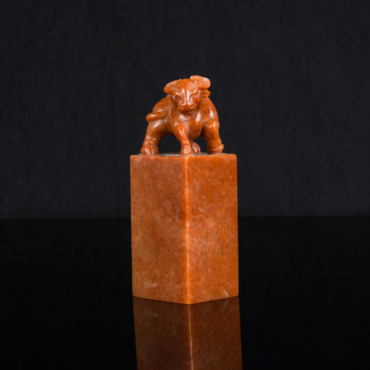 学习强国-西泠印社印度红石牛印章3*9cm 商品图0