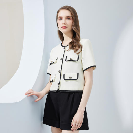 RF1A3斯尔丽瑟俪2023春夏新款气质百搭韩系小香风外套 商品图2