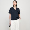 IN AND ON21273夏新款法式丝质V领飞袖上衣女气质简约纯色短袖衬衫 商品缩略图0