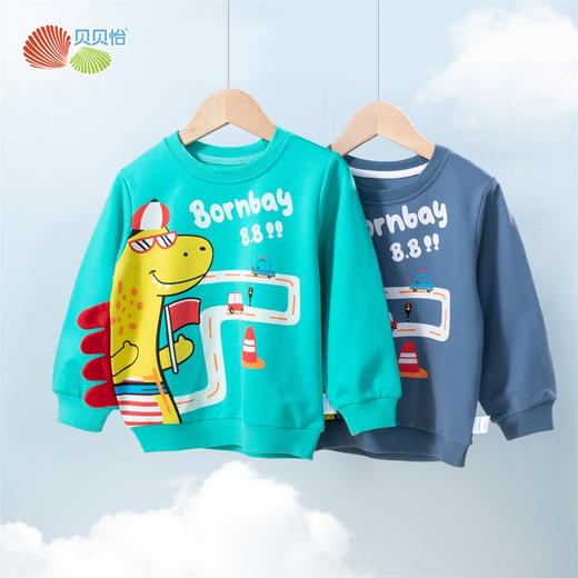 贝贝怡童装圆领套头卫衣卡通洋气新款长袖上衣中大童新款卫衣 商品图8
