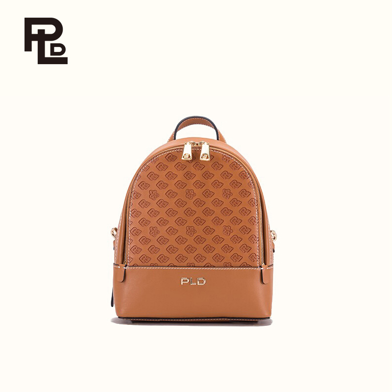 保兰德PLD东方雅奢45度老花经典系列大双肩背包通勤必备女包