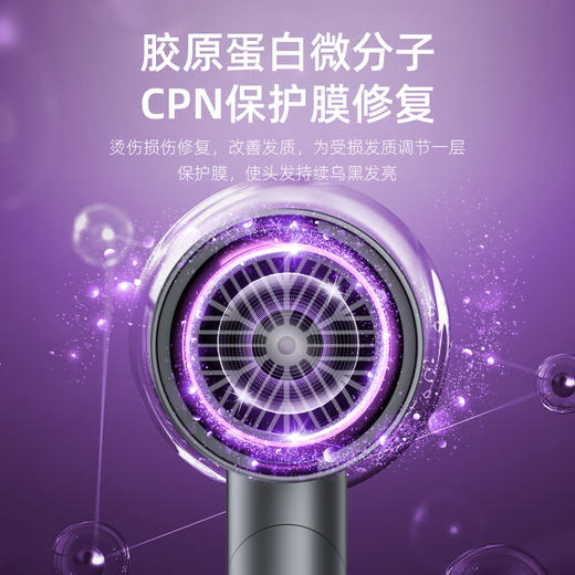 新款Q8护发吹风机大功率速干负离子吹风机家用发廊大功率冷热护发静音电吹风 商品图3