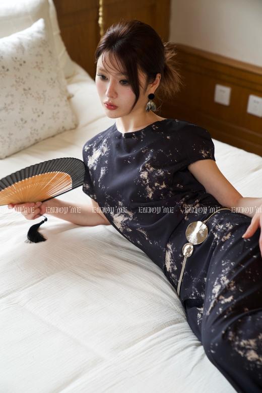 【门店同款】夏季墨染印花不规则连衣裙 150723861 商品图4