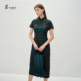 TANGY Collection/天意精品莨绸扎染连衣裙