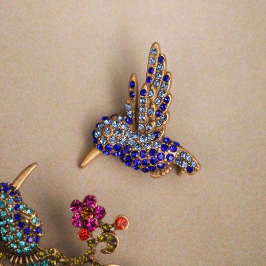 甄选·中古风 【一大一小，两枚一组】He*di Daus重工中古风 手工镶嵌胸针 商品图4